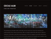 Tablet Screenshot of cecilealbi.com